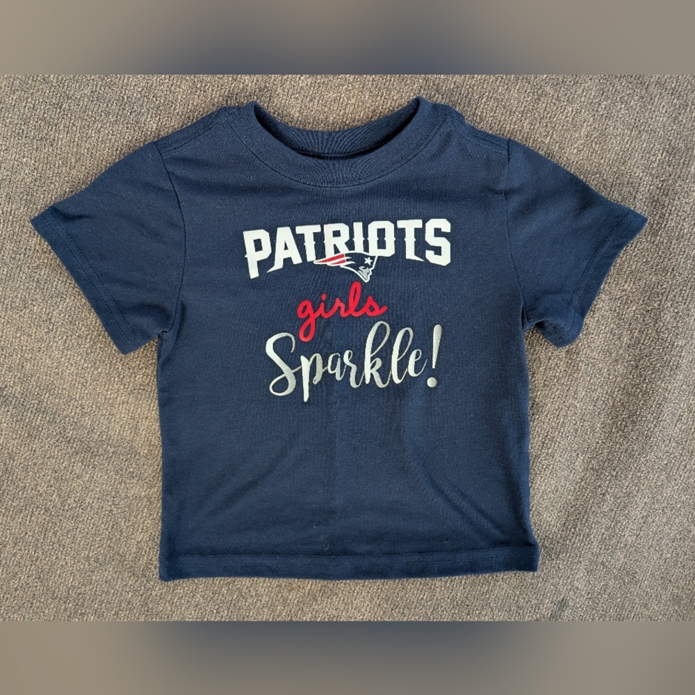 NFL Patriots Baby Girl 18 Month Tee NEW
